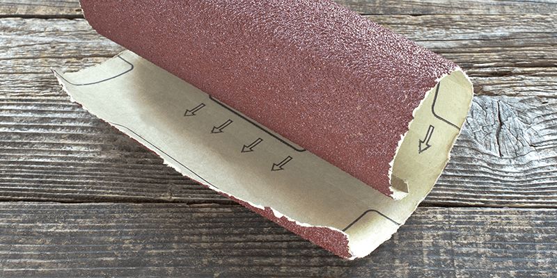 Sandpaper-best-sealant-for-crafts