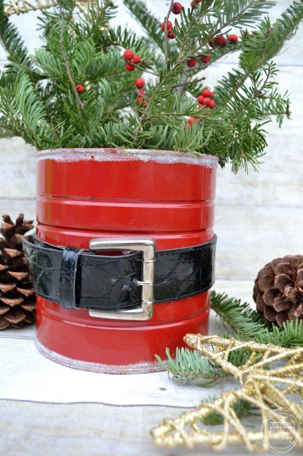 Upcycled-Coffee-Can-Santa-Centerpiece