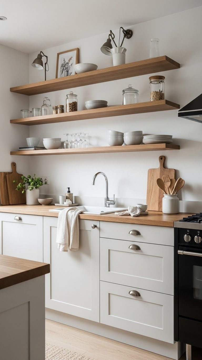 a modern kitchen color in off white 