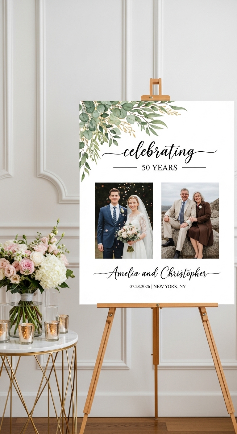 Anniversary Milestone Sign