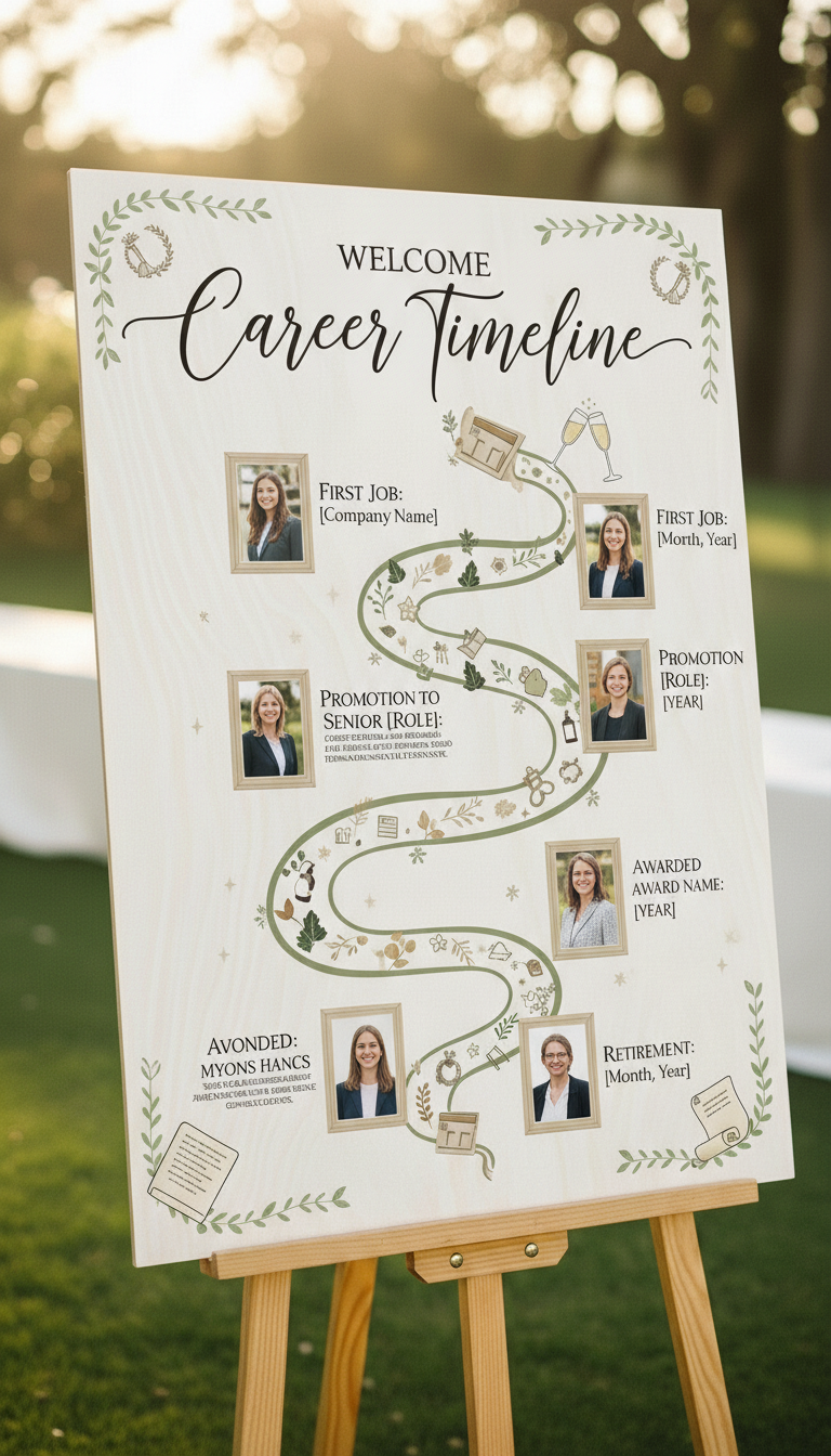 Career Timeline Welcome Board.