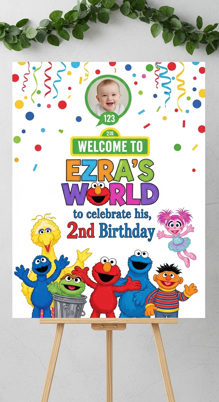 Cartoon or Character Welcome Sign