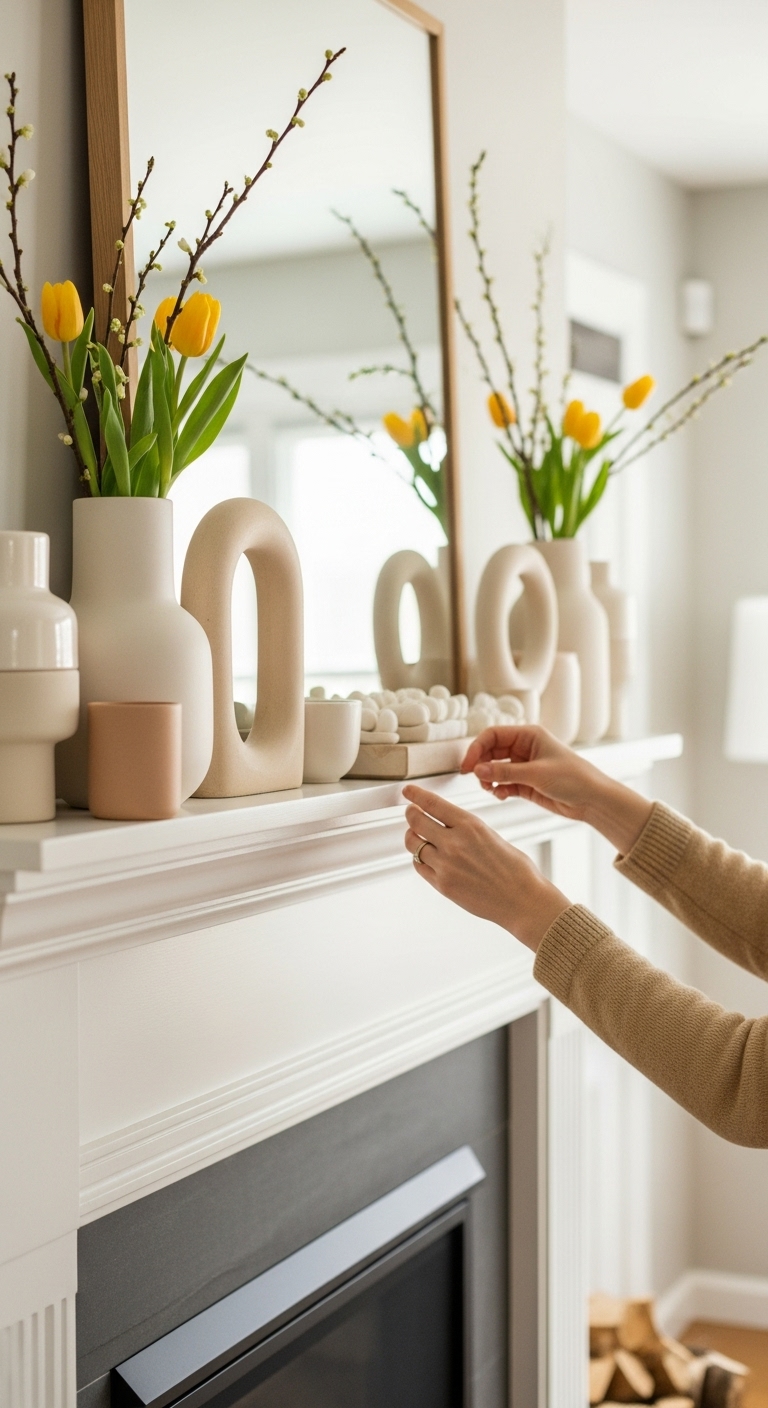 Cohesive-Spring-Mantel-Styling