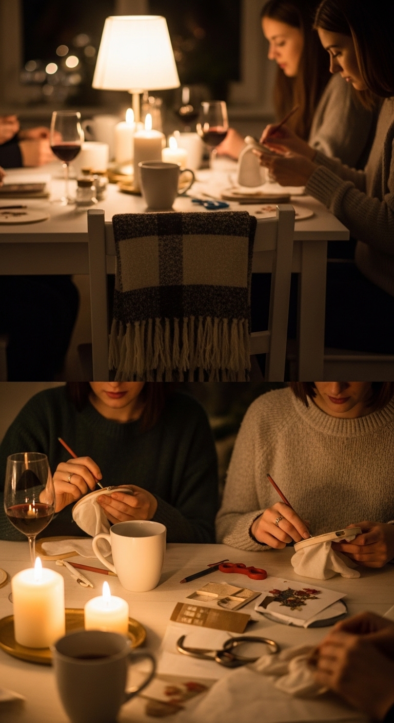 Cozy Night In craft night party 