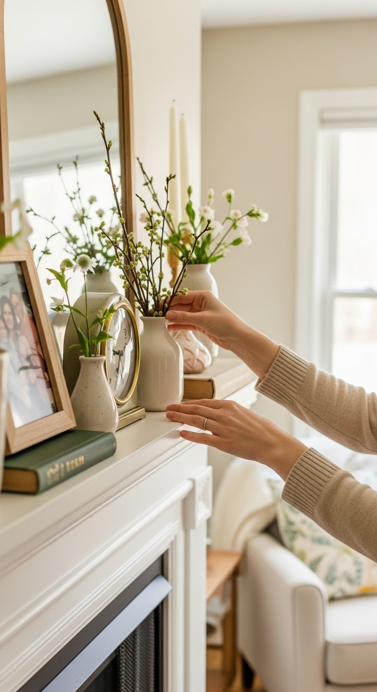 Personal-Seasonal-Spring-Mantel
