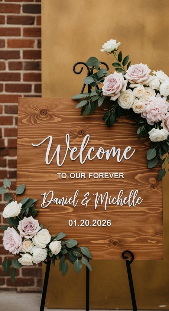 25 Stunning Welcome Sign Ideas for Every Event Theme - Zinnie's Apron