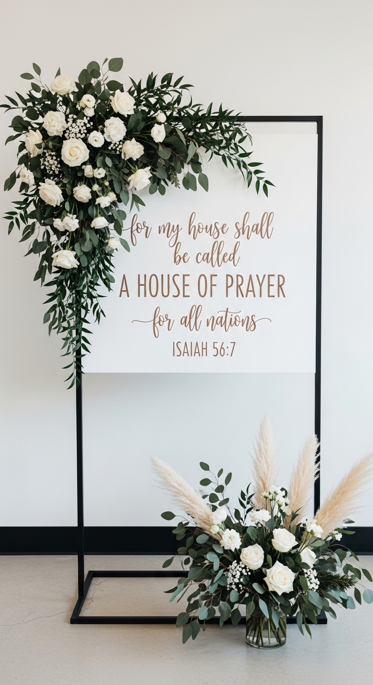 Scripture Welcome Sign