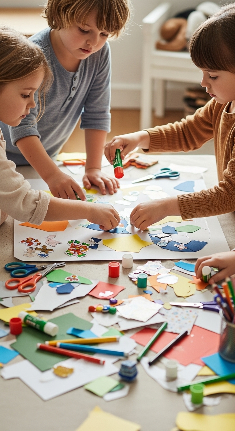 Shared-Collage-Mural-another-Friendship-Themed-Preschool-Valentine-Crafts