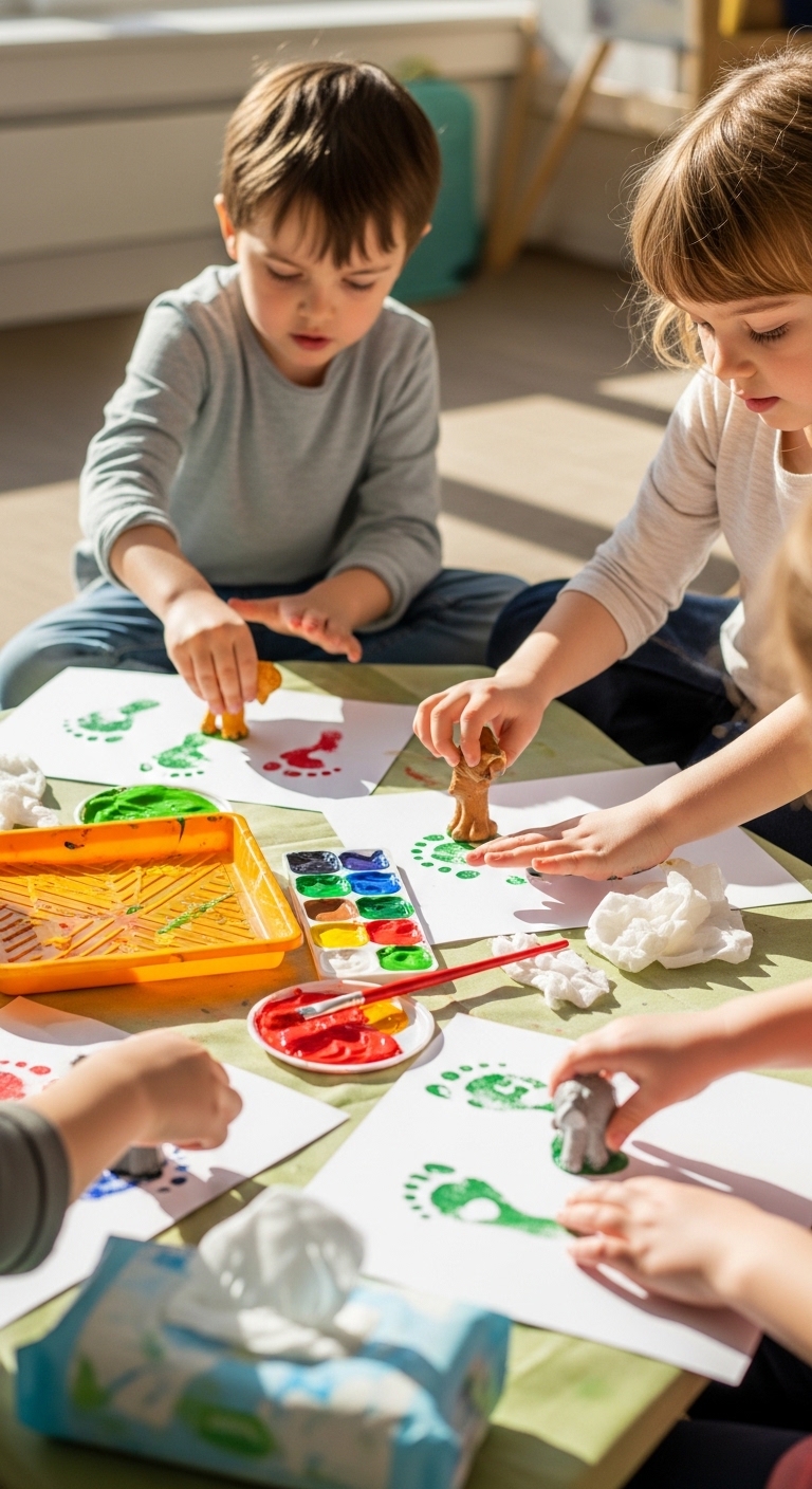 Animal-Footprint-Painting