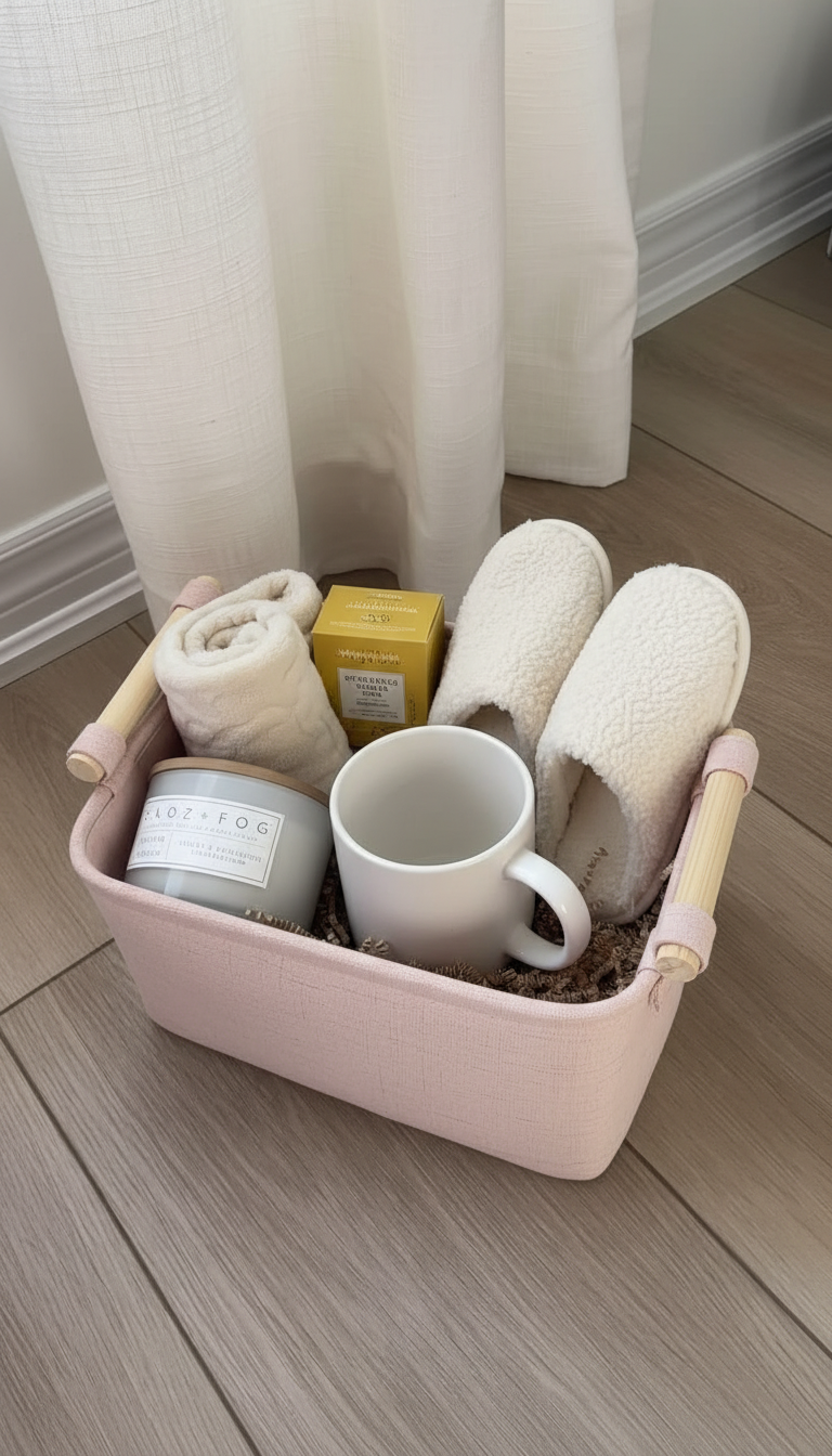 Cozy Home Gift Basket 
