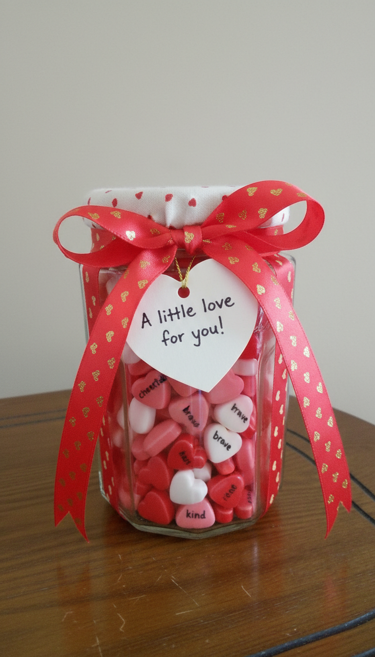Decorated mason jar treat