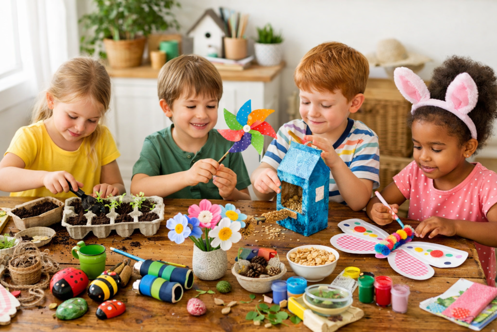 10 Easy Spring Crafts for Kids (Fun and Educational) - Zinnie's Apron