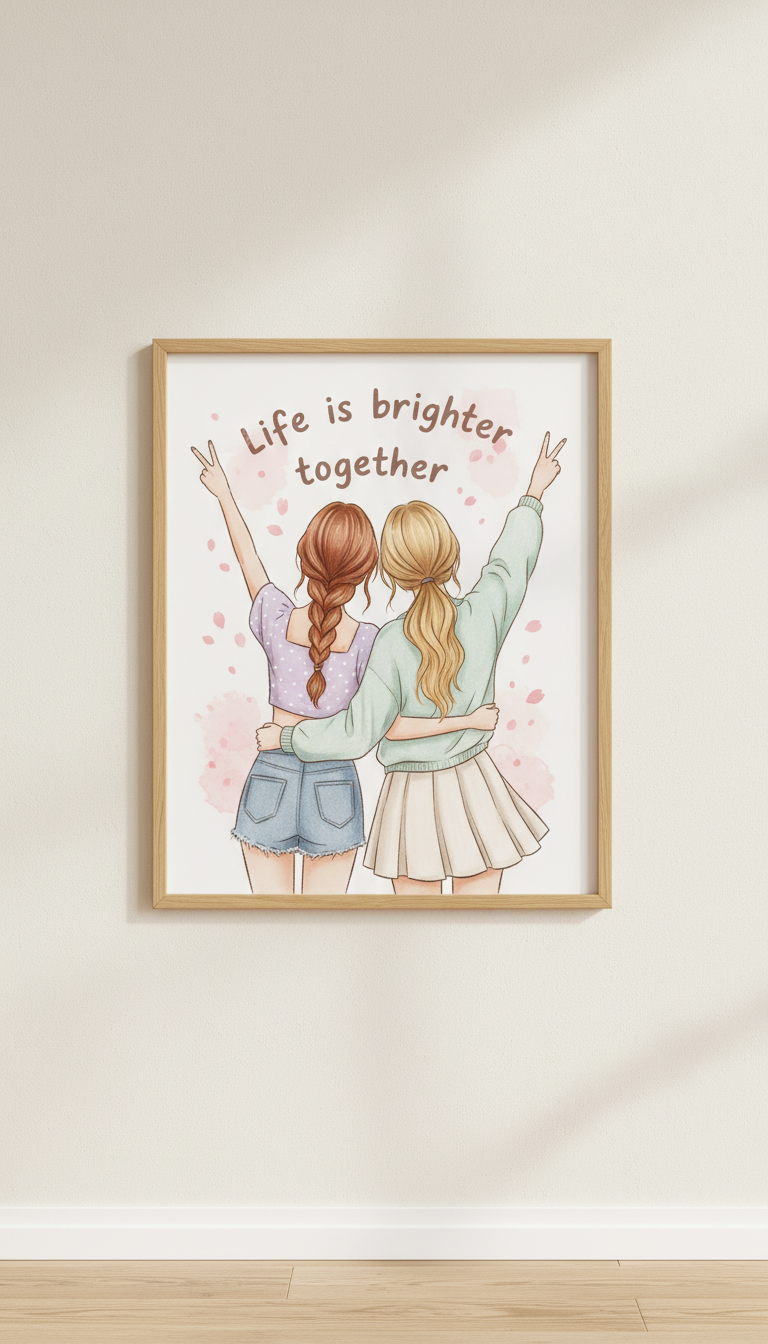 Friendship quote wall art crafts to make for friends 