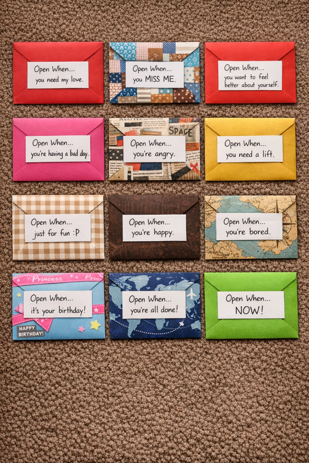 “Open When” Letter Kit