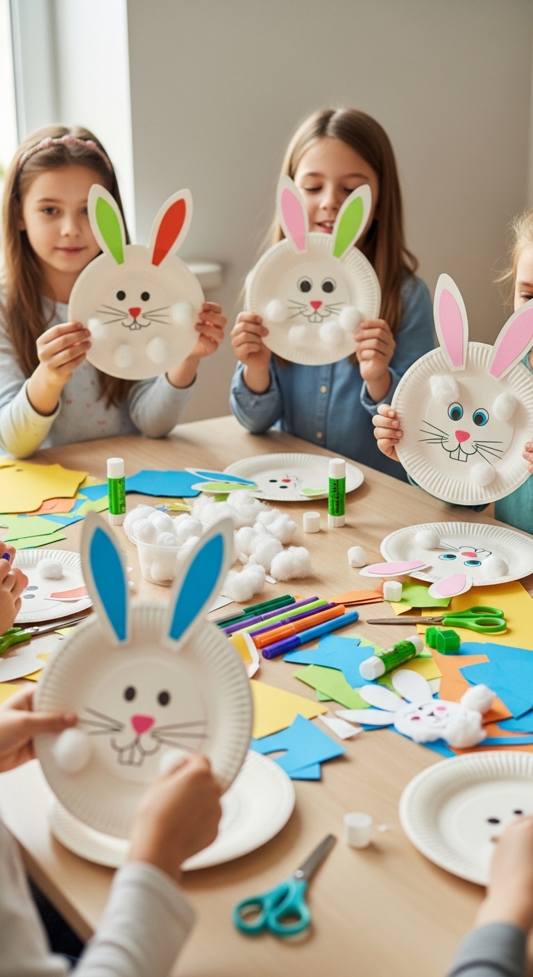 Paper-Plate-Bunny-Faces-Easter-Bunny-Crafts-For-Kids