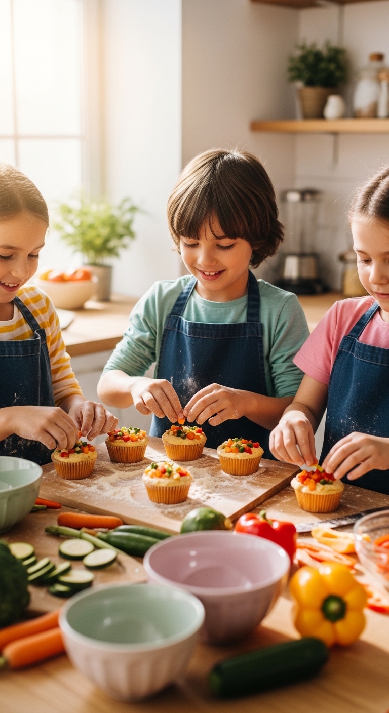 Rainbow-Veggie-Muffins