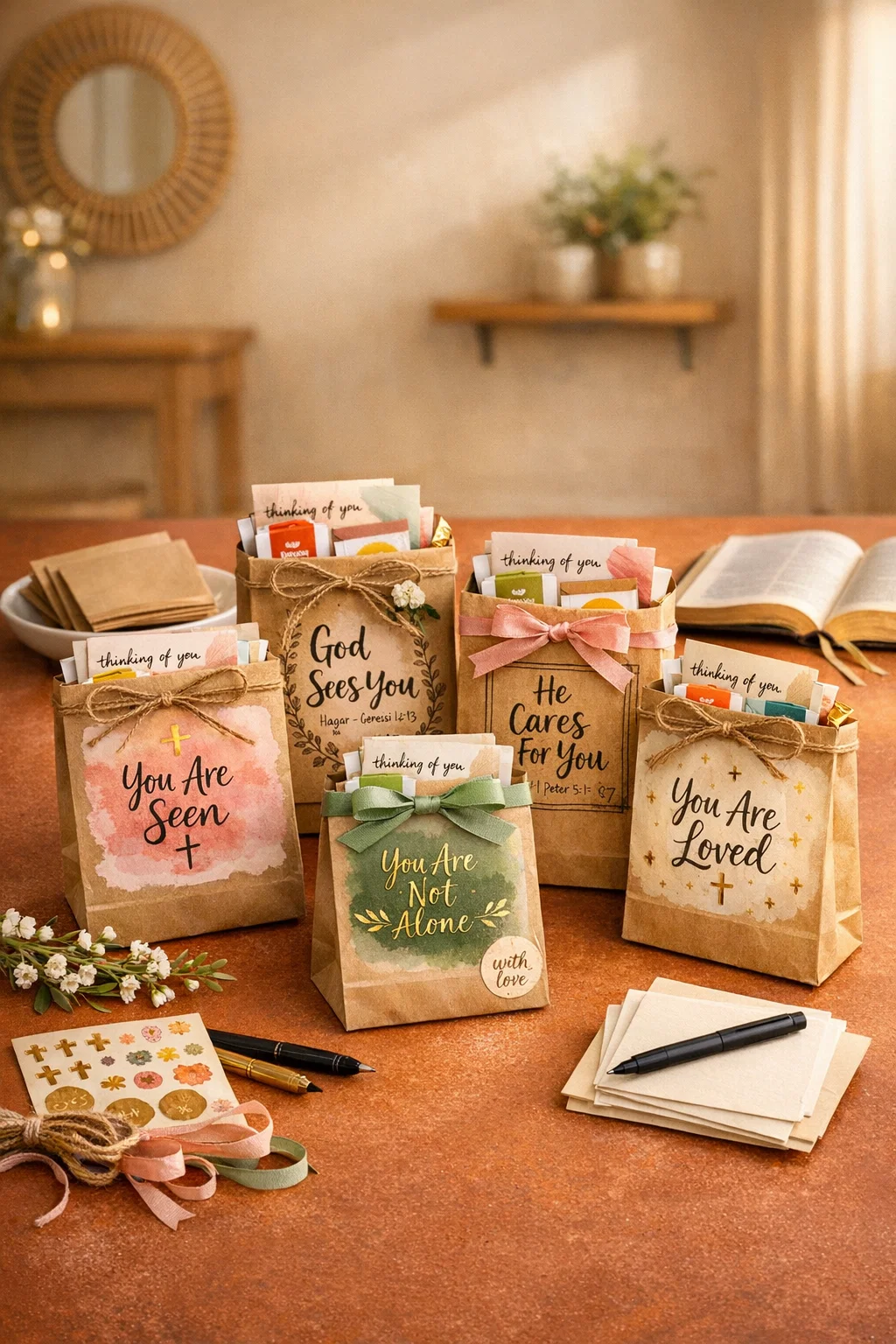 Blessing Bags for Outreach Women's Christian Craft Night