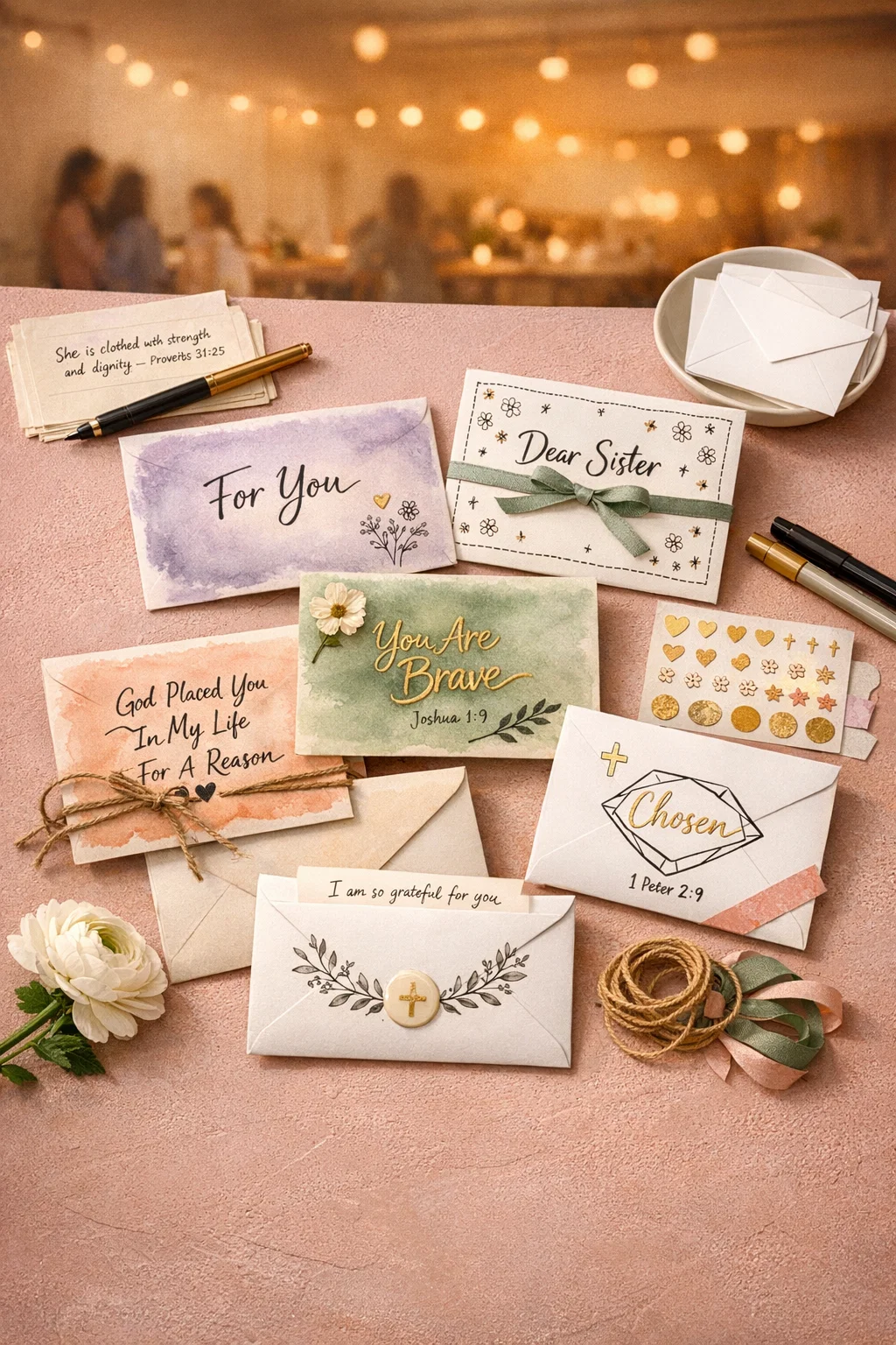 Encouragement Envelopes Women's Christian Craft Night