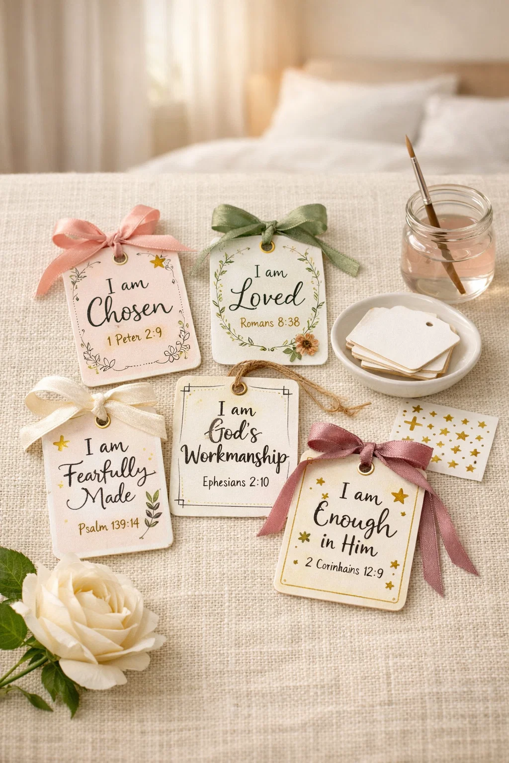 Identity in Christ Mirror Tags