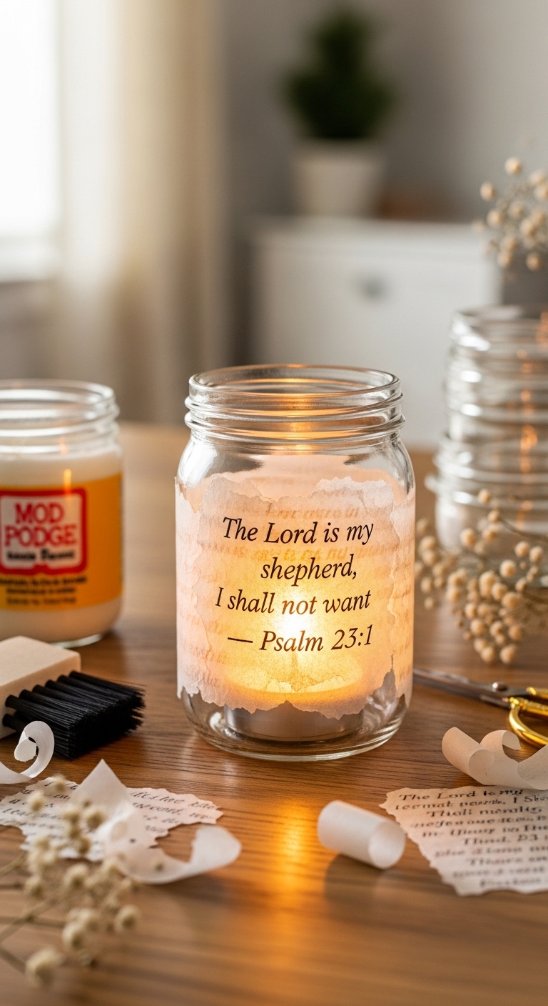 Scripture Candle Jars