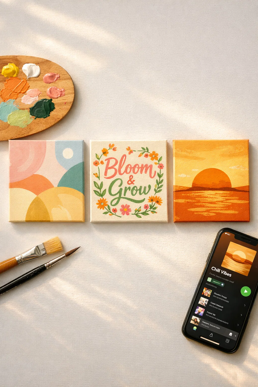 friendship-playlist-cover-art-craft-night