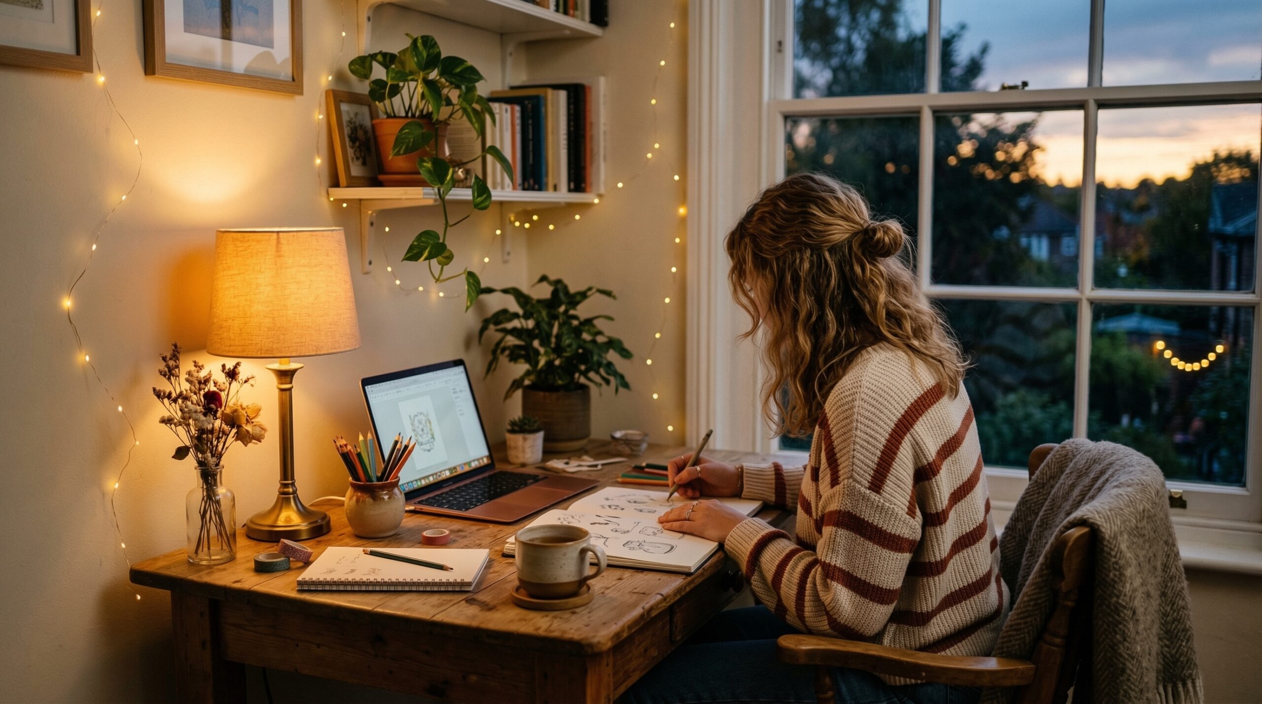 lighting-setup-for-virtual-craft-night