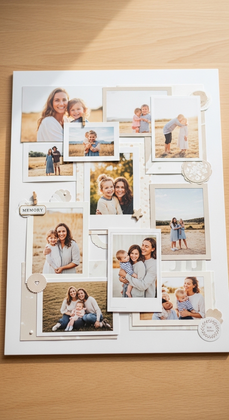 Memory-Photo-Collage-Board-crafts-for-seniors-with-dementia