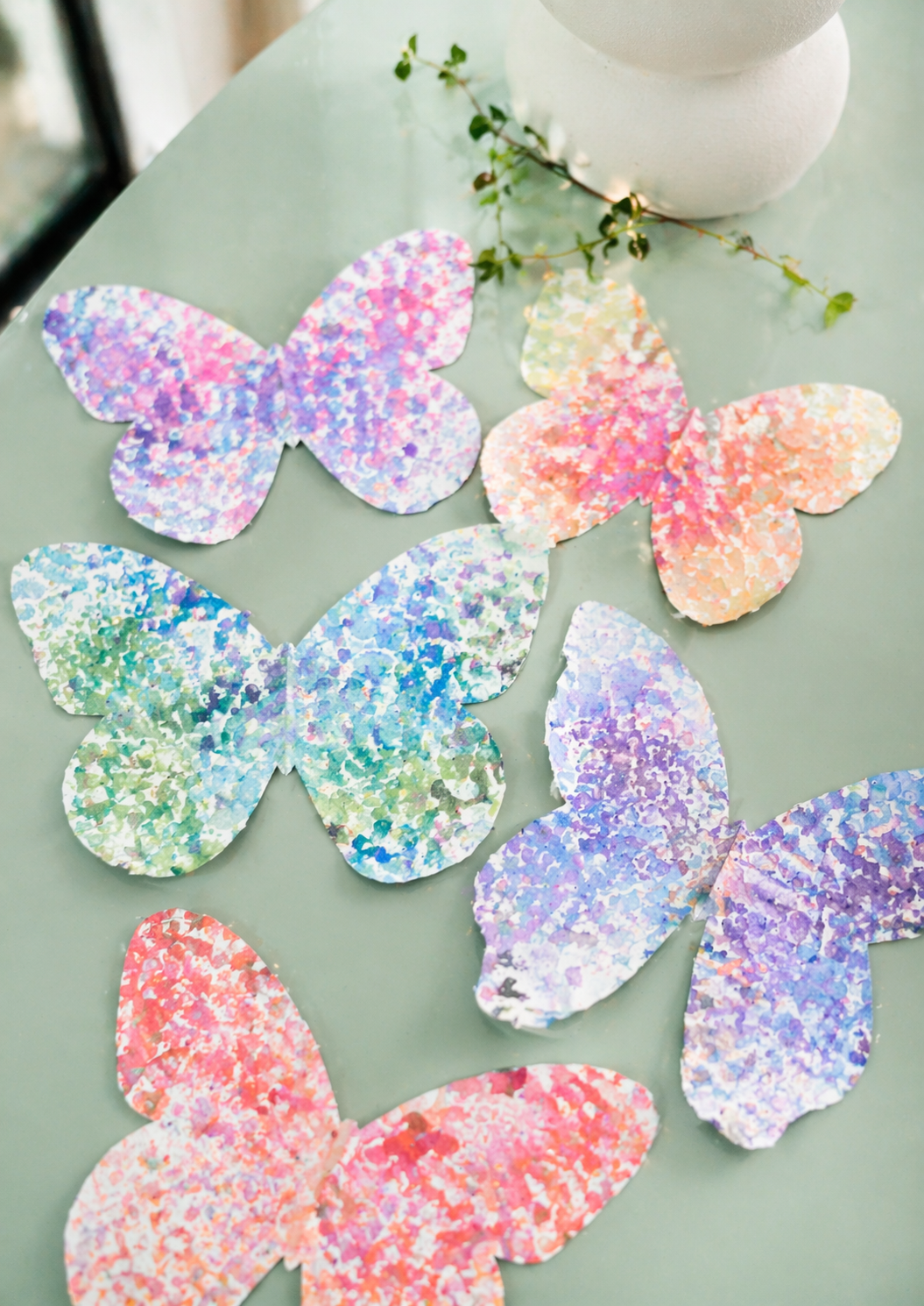 finished-bubble-wrap-butterfly-art-texture-display