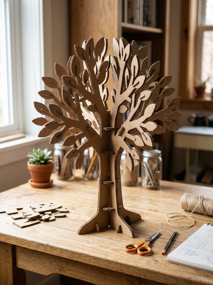 3D-Standing-Paper-Tree-Fathers-Day-tree-craft-ideas