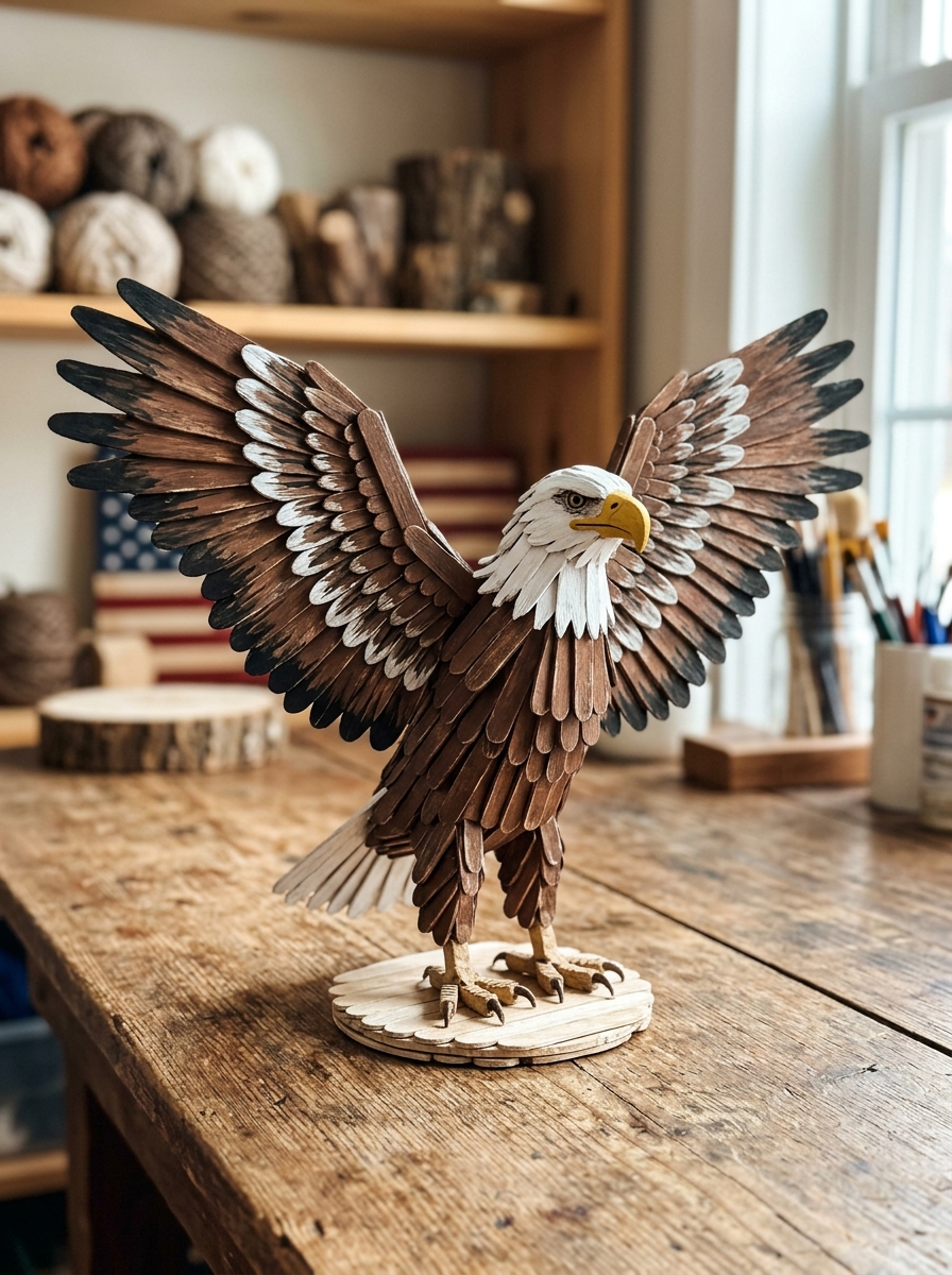 Bald-Eagle-Craft-Stick.