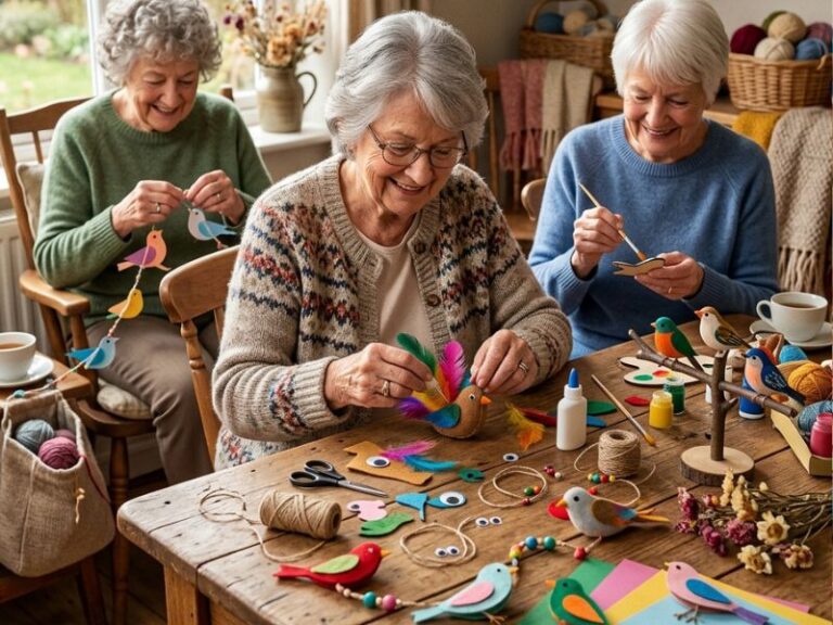 19 Adorable Bird Crafts for Seniors That Are Relaxing and Fun
