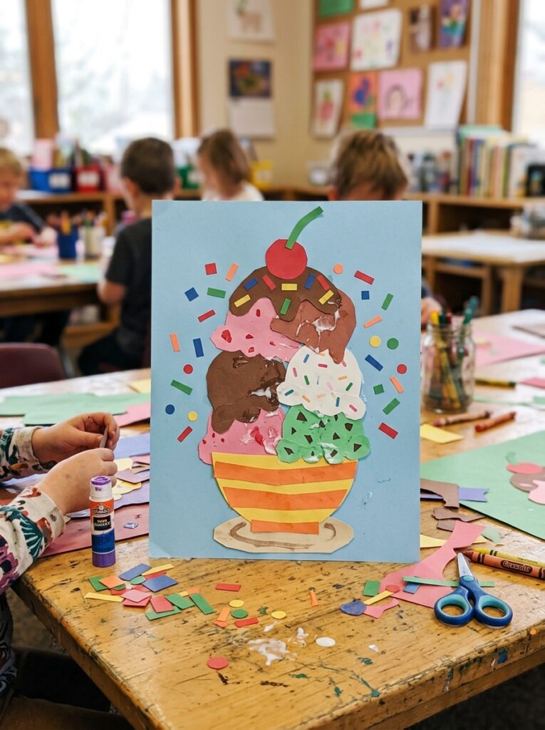 Cut-and-Paste-Ice-Cream-Sundae-ice-cream-art-projects-for-kidsPoster-