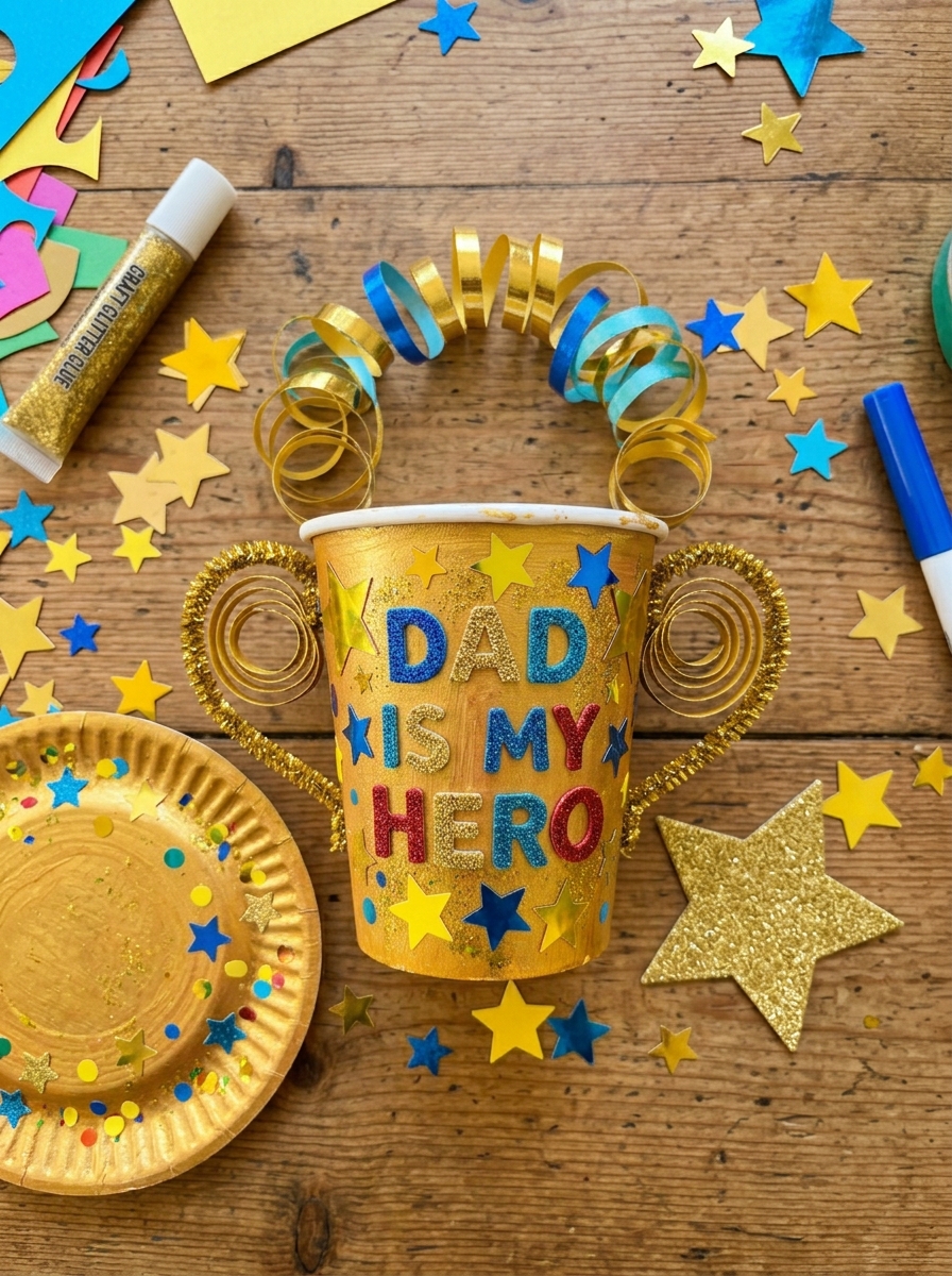 Dad-Is-My-Hero-Trophy-Craft.