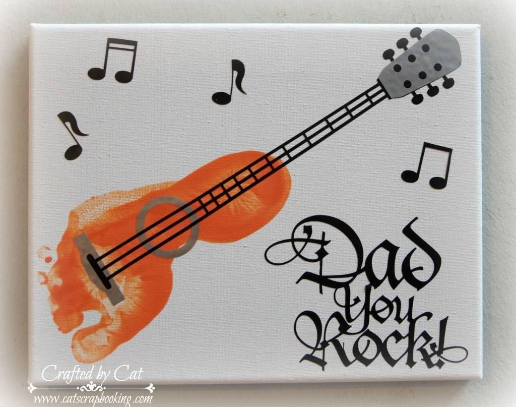 Dad-You-Rock-Guitar-Footprint-Art.-fathers-day-footprint-craft-ideas.