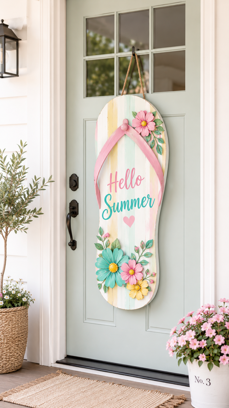 . Flip Flop Door Hanger