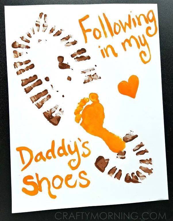 Following-in-Dads-Footsteps-Footprint-Art