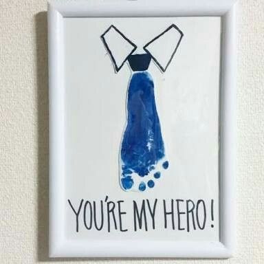 Footprint-Tie-Card-fathers-day-footprint-craft-ideas.