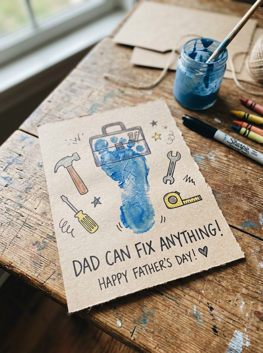 Footprint-Toolbox-Card-fathers-day-footprint-craft-ideas.