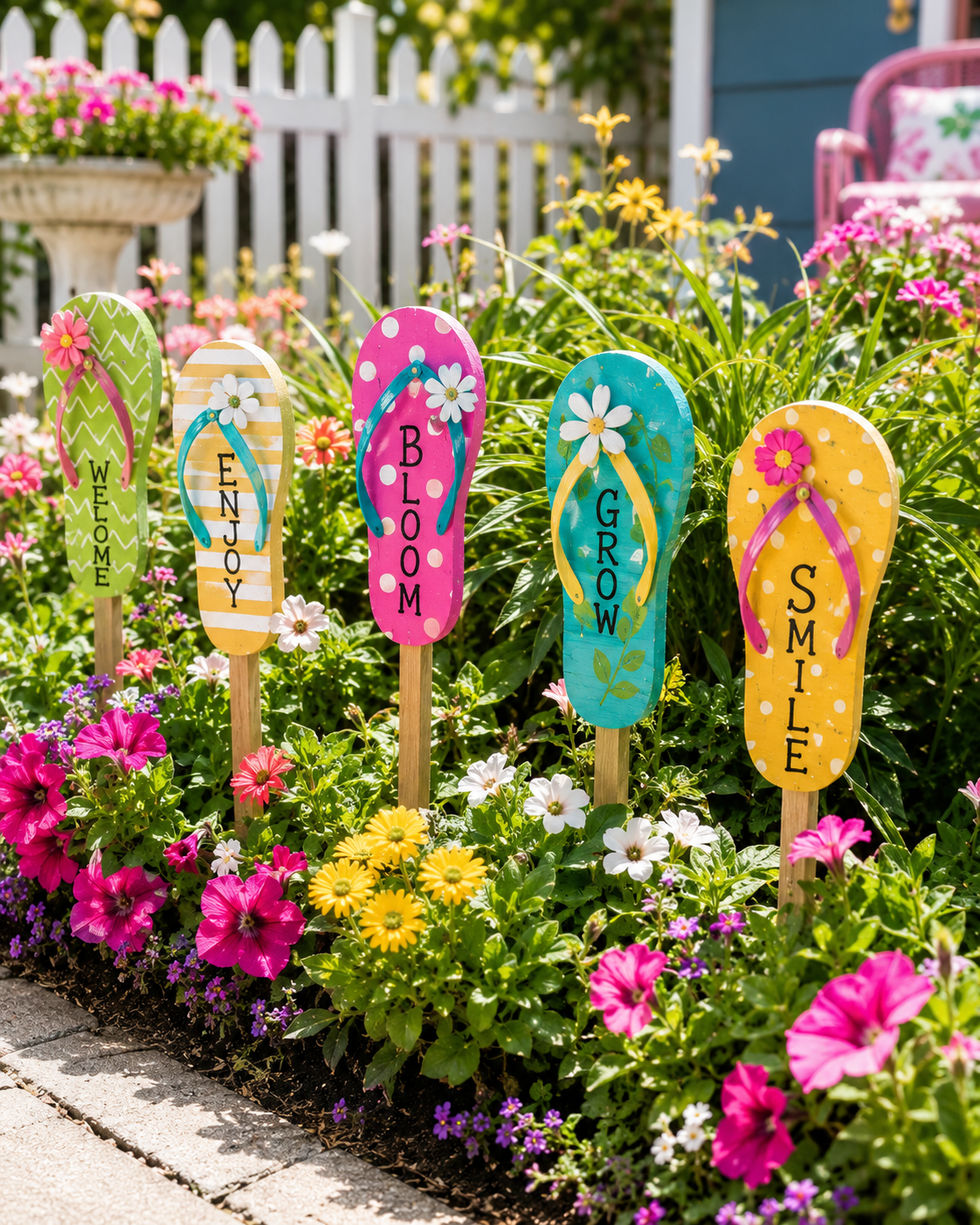 Garden Flip Flop Stakes