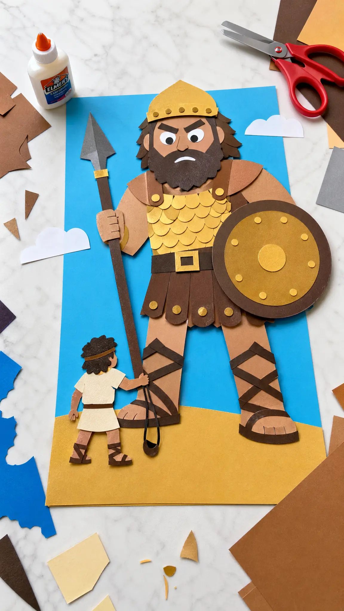 Giant vs Little Boy Size Comparison Craft