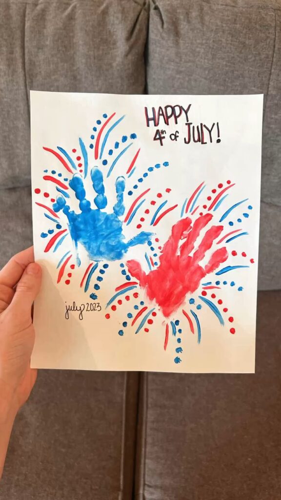 Handprint-Flag.-4th-of-july-flag-crafts-for-kids