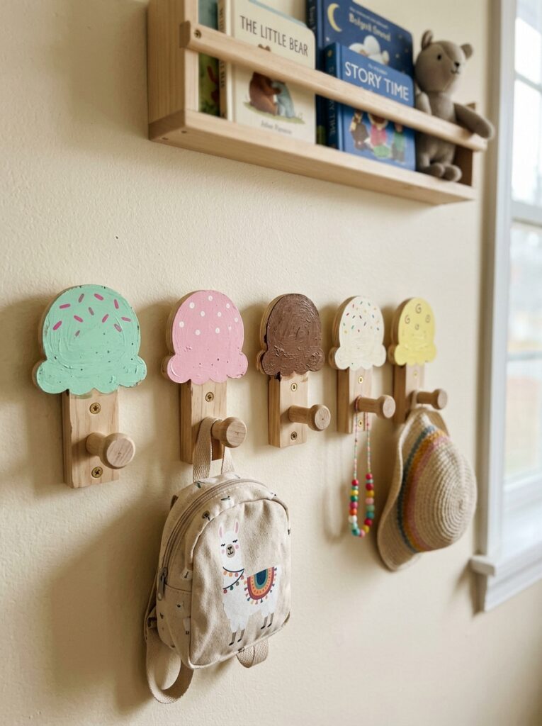Ice-Cream-Wall-Hooks-ice-cream-art-projects-for-kids