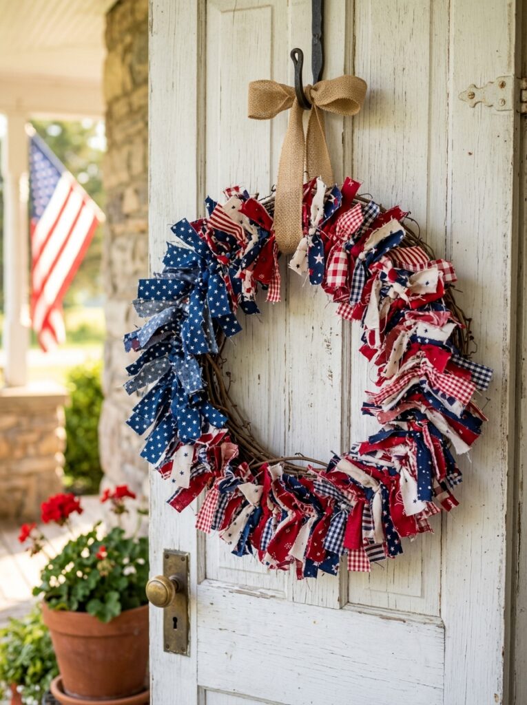 Layered-Fabric-Flag-Wreath.