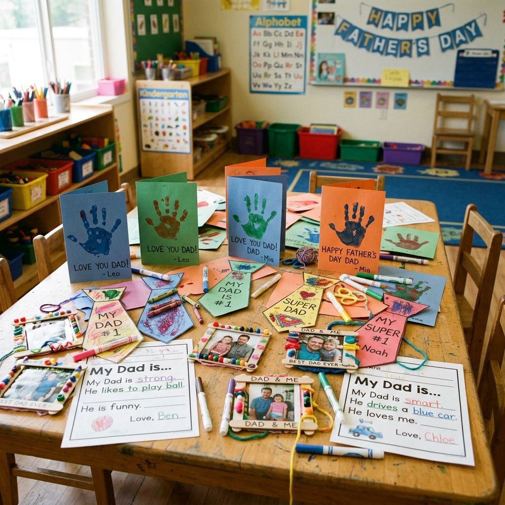 Learning-Benefits-of-Fathers-Day-Crafts-in-Kindergarten