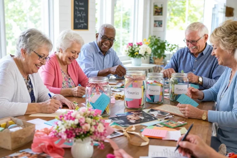 Memory Jar Craft Night Ideas for Seniors