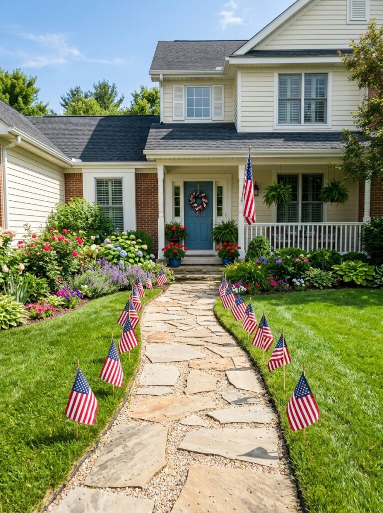 Mini-Flag-Pathway-Markers-4th-of-july-front-door-DIY