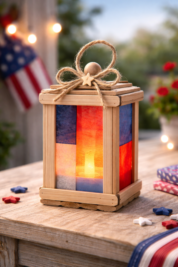 Mini-Lantern-Craft-4th-of-july-popsicle-stick-crafts