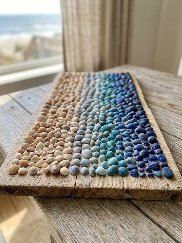 Ocean-Gradient-Shell-Arrangement-seashell-crafts-for-big-kids.