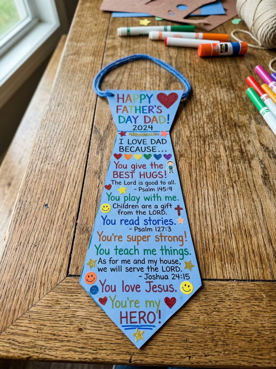 Paper-Tie-Craft-With-Bible-Verses