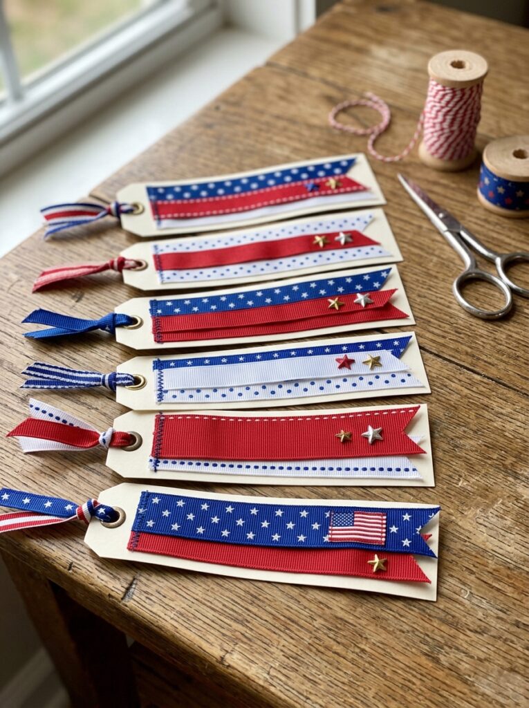Patriotic-Ribbon-Bookmark-4th-of-July-crafts-for-seniors